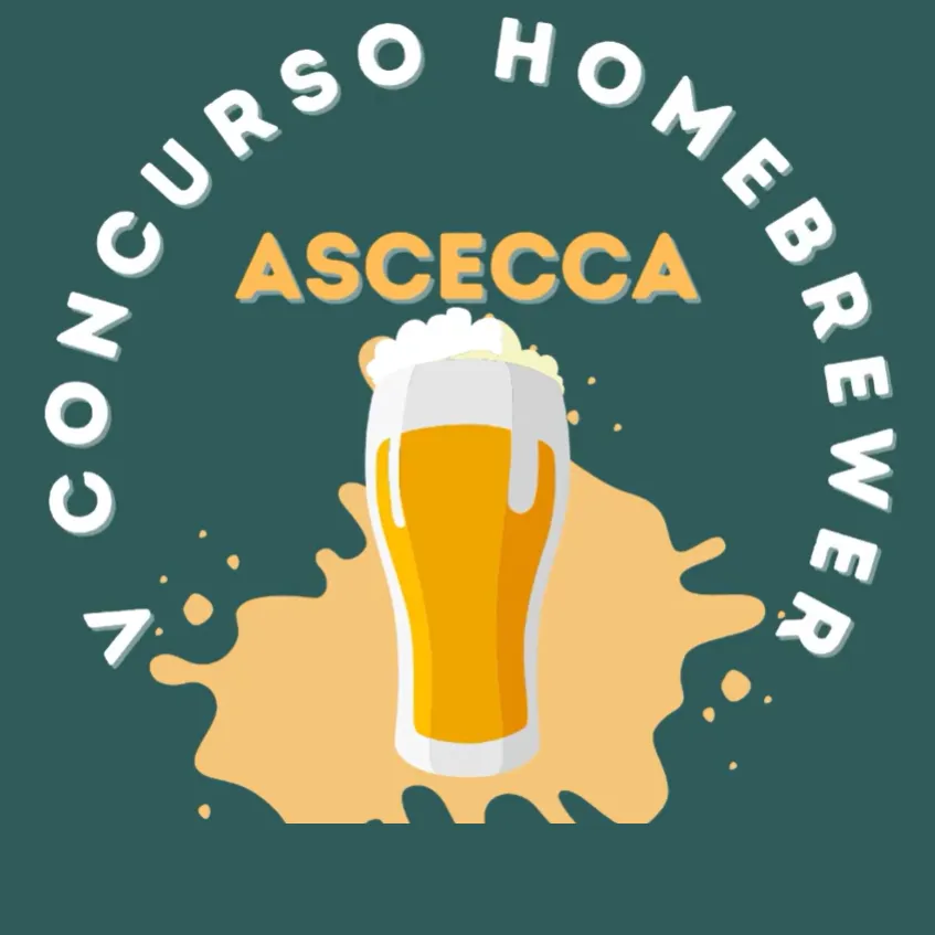 Fondo de cerveza con espuma sobre la que se puede leer VI Concurso